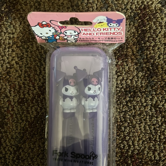 Kuromi fork and spoon set nwt - Picture 2 of 2